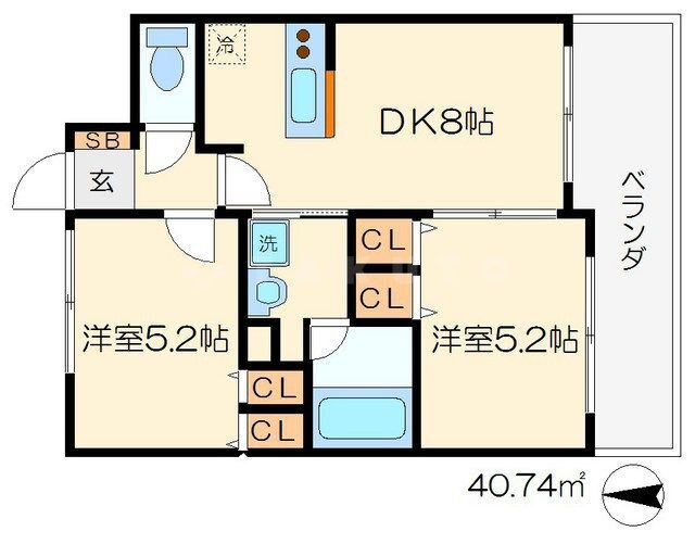 京都府京都市下京区七条御所ノ内北町 西大路駅 2DK マンション 賃貸物件詳細