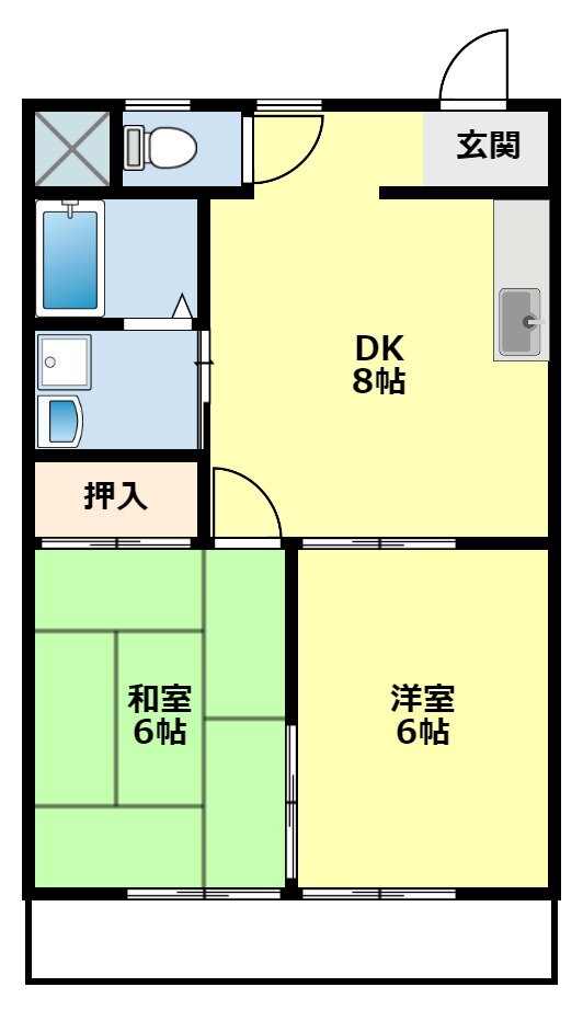 愛知県豊田市四郷町天道 四郷駅 2DK アパート 賃貸物件詳細