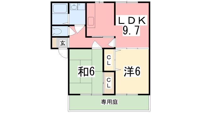 兵庫県姫路市四郷町坂元 御着駅 2LDK アパート 賃貸物件詳細