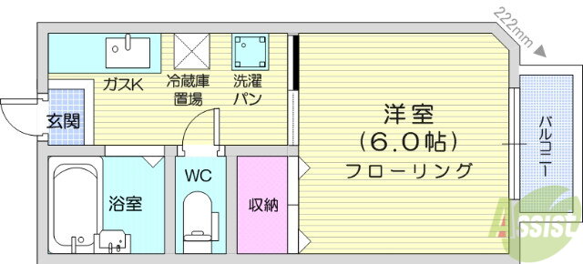 宮城県仙台市若林区河原町２ 長町一丁目駅 1K アパート 賃貸物件詳細