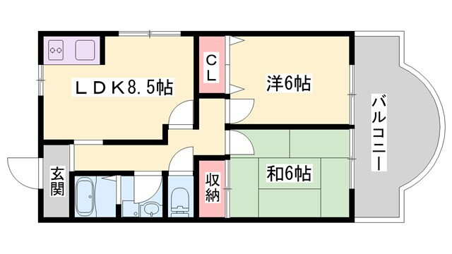 兵庫県姫路市辻井７ 姫路駅 2LDK マンション 賃貸物件詳細