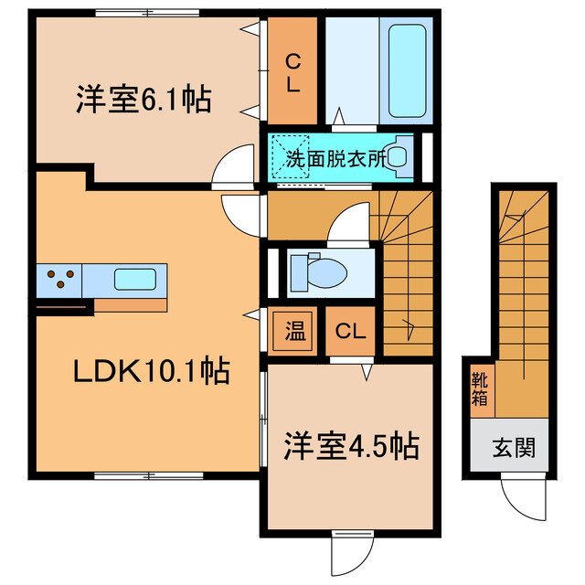 北海道帯広市西十一条南３２ 2LDK アパート 賃貸物件詳細