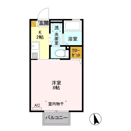 栃木県小山市犬塚１ 小山駅 1K アパート 賃貸物件詳細
