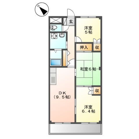 愛知県碧南市向陽町１ 碧南中央駅 3DK マンション 賃貸物件詳細