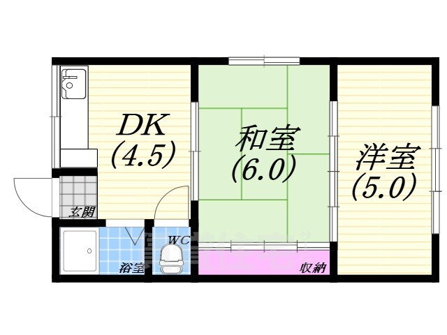 兵庫県西宮市小松北町２ 武庫川駅 2DK マンション 賃貸物件詳細