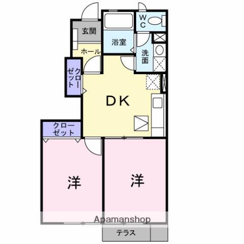 静岡県袋井市国本 袋井駅 2DK アパート 賃貸物件詳細