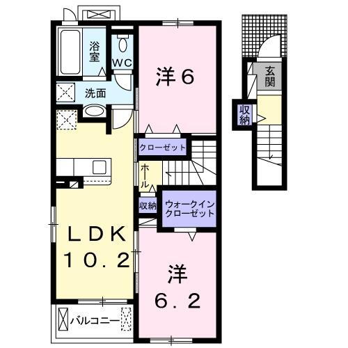 兵庫県姫路市花田町勅旨 東姫路駅 2LDK アパート 賃貸物件詳細