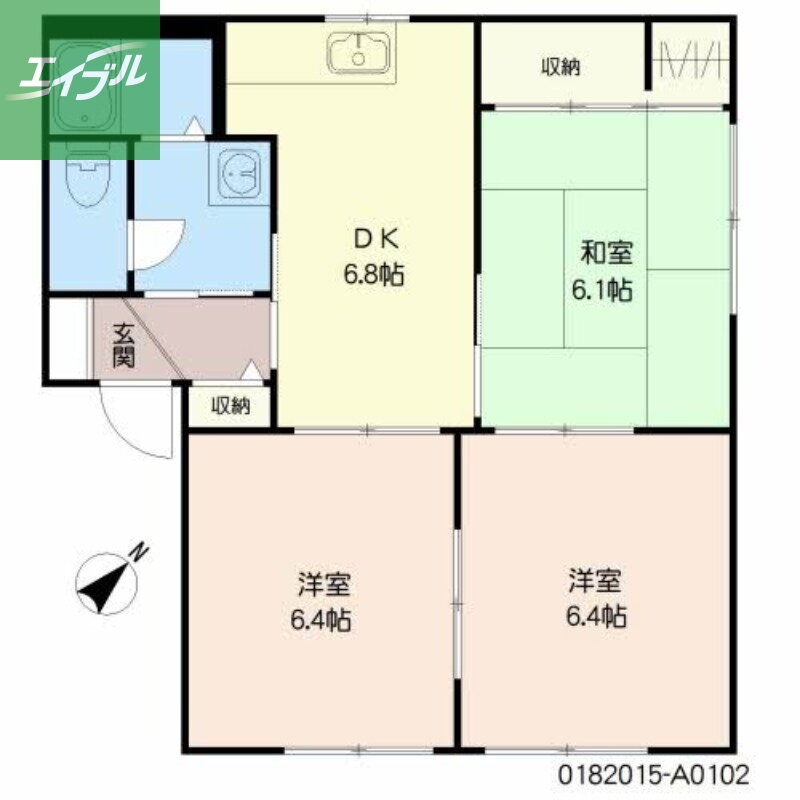 長崎県長崎市中里町 長崎駅 3DK アパート 賃貸物件詳細