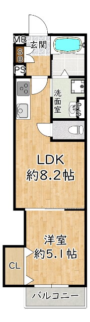 大阪府大阪市西淀川区佃２ 千船駅 1LDK アパート 賃貸物件詳細
