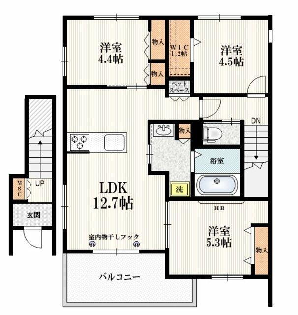 埼玉県川口市大字石神 新井宿駅 3LDK マンション 賃貸物件詳細