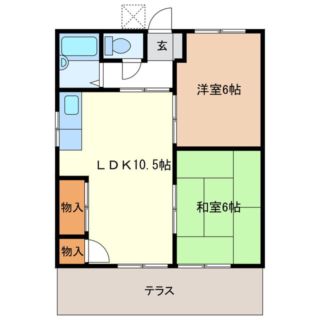 三重県津市高茶屋６ 津駅 2LDK アパート 賃貸物件詳細