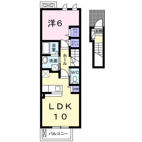 アライブ・マツバラ　ＩＩ 2階 1LDK 賃貸物件詳細