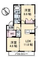 岡山県倉敷市連島町鶴新田 水島駅 2LDK アパート 賃貸物件詳細