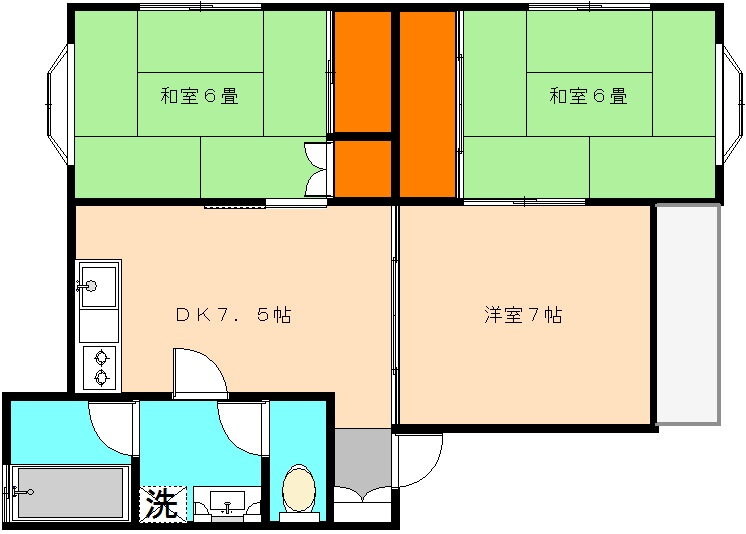 宮城県仙台市宮城野区白鳥２ 陸前高砂駅 3DK アパート 賃貸物件詳細