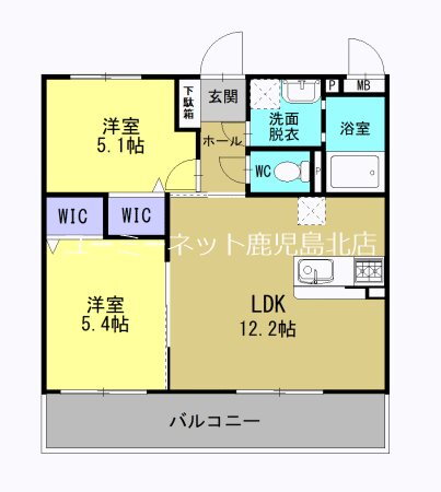 ベーシック猪鹿倉９６１　（仮称） 3階 2LDK 賃貸物件詳細