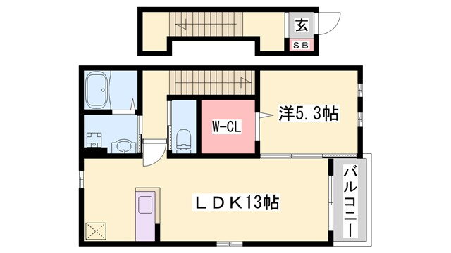 兵庫県姫路市飾磨区蓼野町 西飾磨駅 1LDK アパート 賃貸物件詳細