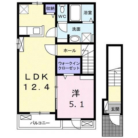 広島県廿日市市佐方 廿日市駅 1LDK アパート 賃貸物件詳細