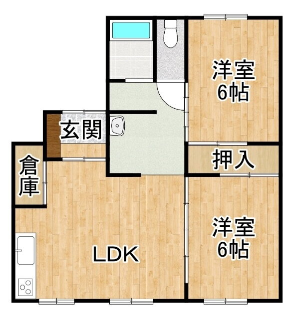 北海道帯広市西二十五条南２ 西帯広駅 2LDK マンション 賃貸物件詳細