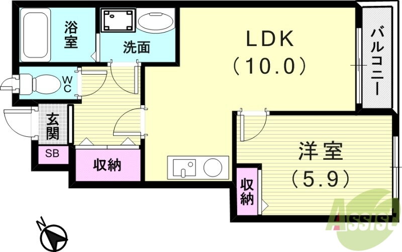 兵庫県神戸市西区玉津町高津橋 明石駅 1LDK アパート 賃貸物件詳細