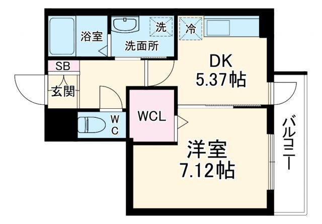 ラ・リュールＭＪ 2階 1DK 賃貸物件詳細