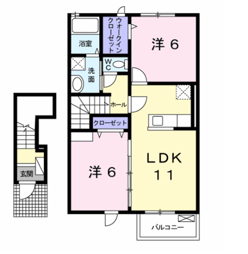 茨城県神栖市大野原７ 小見川駅 2LDK アパート 賃貸物件詳細