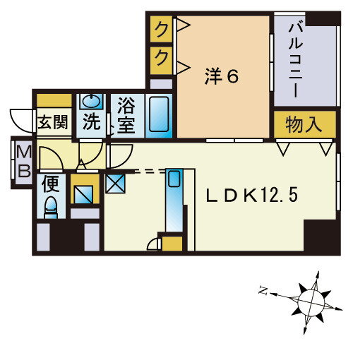 福岡県福岡市中央区警固２ 赤坂駅 1LDK マンション 賃貸物件詳細