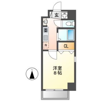 愛知県名古屋市中村区名駅５ 国際センター駅 1K マンション 賃貸物件詳細