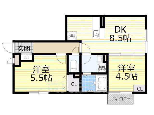 大阪府茨木市橋の内３ 総持寺駅 2DK アパート 賃貸物件詳細