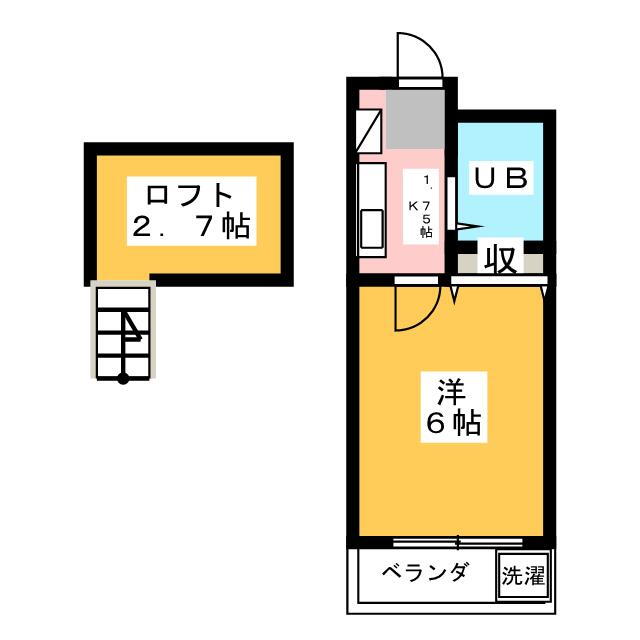 レジデンス山田Ｅ 2階 1K 賃貸物件詳細