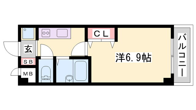 兵庫県明石市魚住町鴨池 魚住駅 1K マンション 賃貸物件詳細