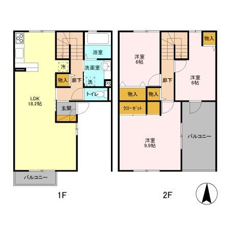 栃木県小山市若木町１ 小山駅 3LDK アパート 賃貸物件詳細
