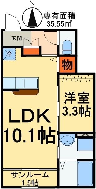 千葉県松戸市稔台２ みのり台駅 1LDK アパート 賃貸物件詳細