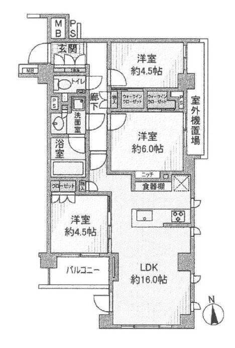 東京都目黒区鷹番２ 学芸大学駅 3LDK マンション 賃貸物件詳細