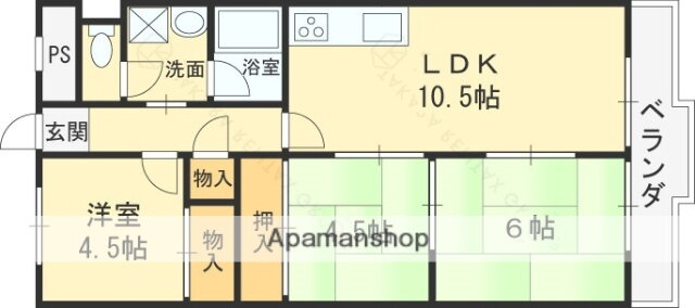 大阪府東大阪市日下町１ 石切駅 3LDK マンション 賃貸物件詳細