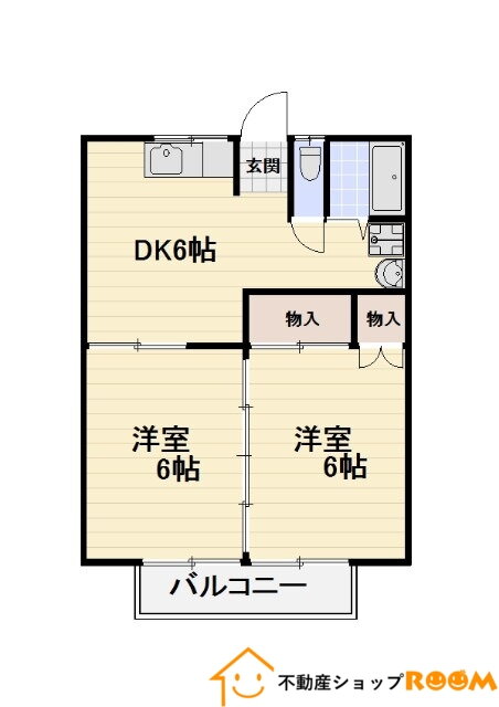 グリーンハイツ高田 1階 2DK 賃貸物件詳細