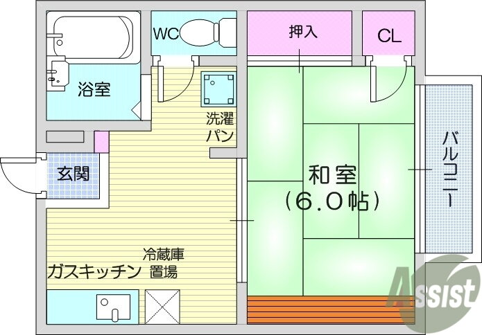 宮城県仙台市青葉区福沢町 東照宮駅 1K アパート 賃貸物件詳細