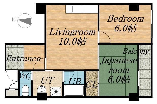 北海道札幌市北区北三十三条西４ 北３４条駅 2DK マンション 賃貸物件詳細