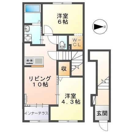 奈良県橿原市五井町 八木西口駅 2LDK アパート 賃貸物件詳細