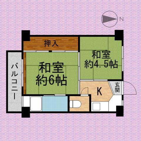 埼玉県川越市中台３ 新河岸駅 2K マンション 賃貸物件詳細