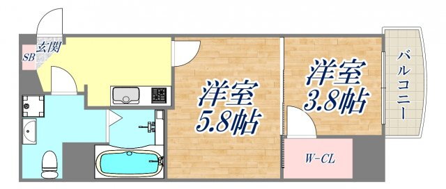 兵庫県西宮市戸田町 西宮駅 1DK マンション 賃貸物件詳細