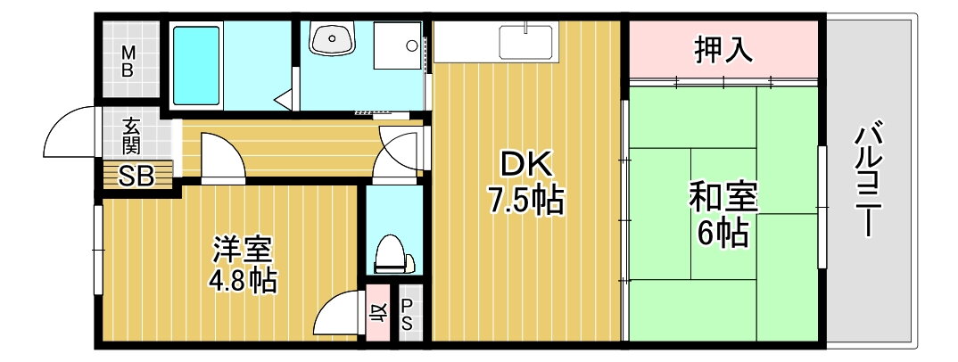 奈良県大和郡山市筒井町 筒井駅 2DK マンション 賃貸物件詳細