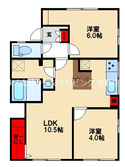 メゾンド元町 1階 2LDK 賃貸物件詳細