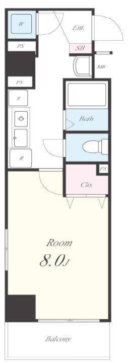 大阪府大阪市中央区瓦屋町２ 松屋町駅 1K マンション 賃貸物件詳細