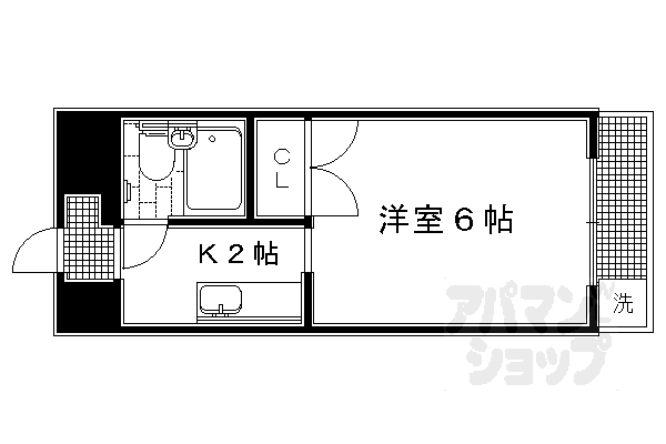 京都府京都市左京区田中西高原町 茶山・京都芸術大学駅 1K マンション 賃貸物件詳細