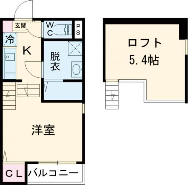 アイネクライネ　名島 2階 1K 賃貸物件詳細