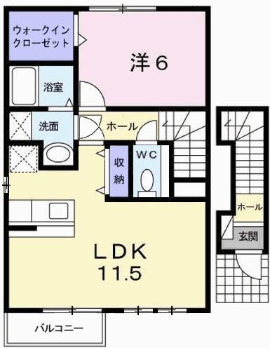 兵庫県姫路市飾磨区今在家６ 西飾磨駅 1LDK アパート 賃貸物件詳細
