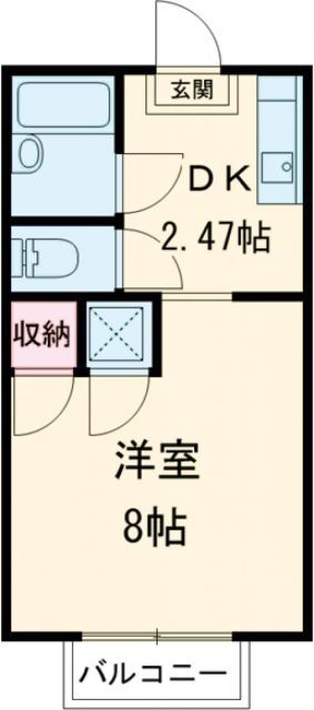 佐賀県鳥栖市西新町 肥前麓駅 1K アパート 賃貸物件詳細