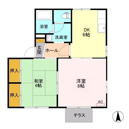 茨城県古河市三杉町１ 古河駅 2DK アパート 賃貸物件詳細
