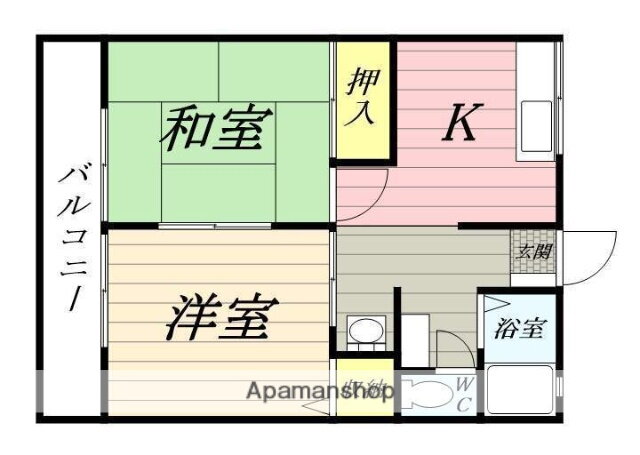 宮城県仙台市青葉区折立６ 葛岡駅 2DK アパート 賃貸物件詳細