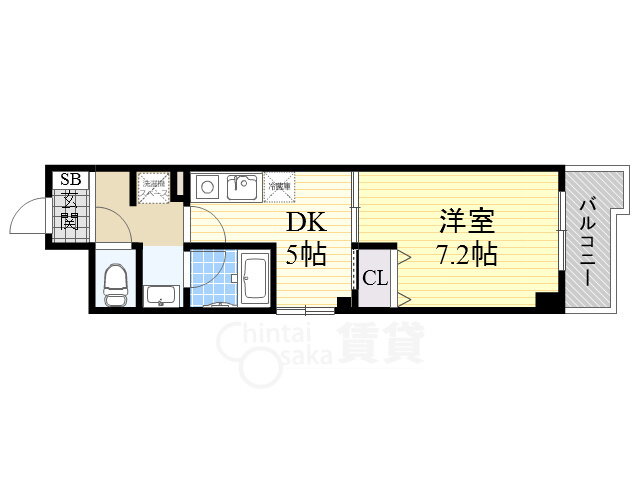 大阪府大阪市西淀川区姫里２ 姫島駅 1DK マンション 賃貸物件詳細